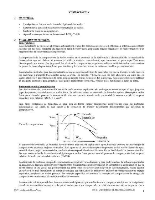 Compactación Mecánica de Suelos 2