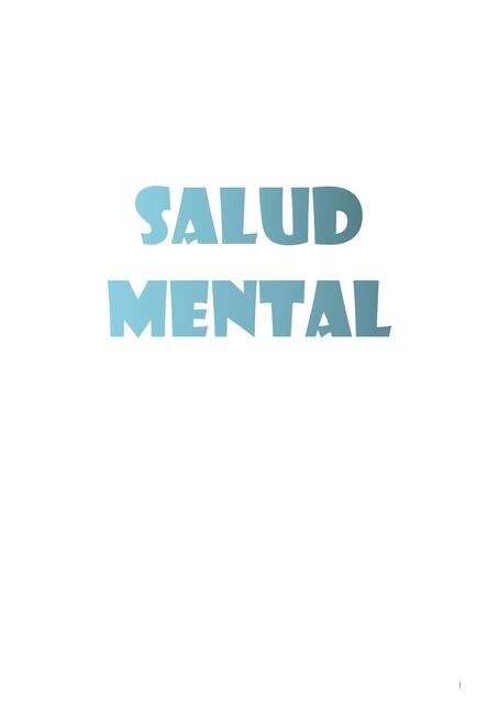 Salud mental