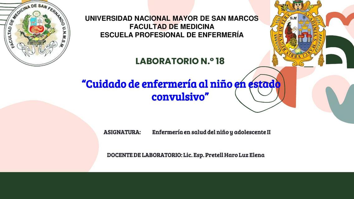 Cuidado de enfermería al niño en estado convulsivo