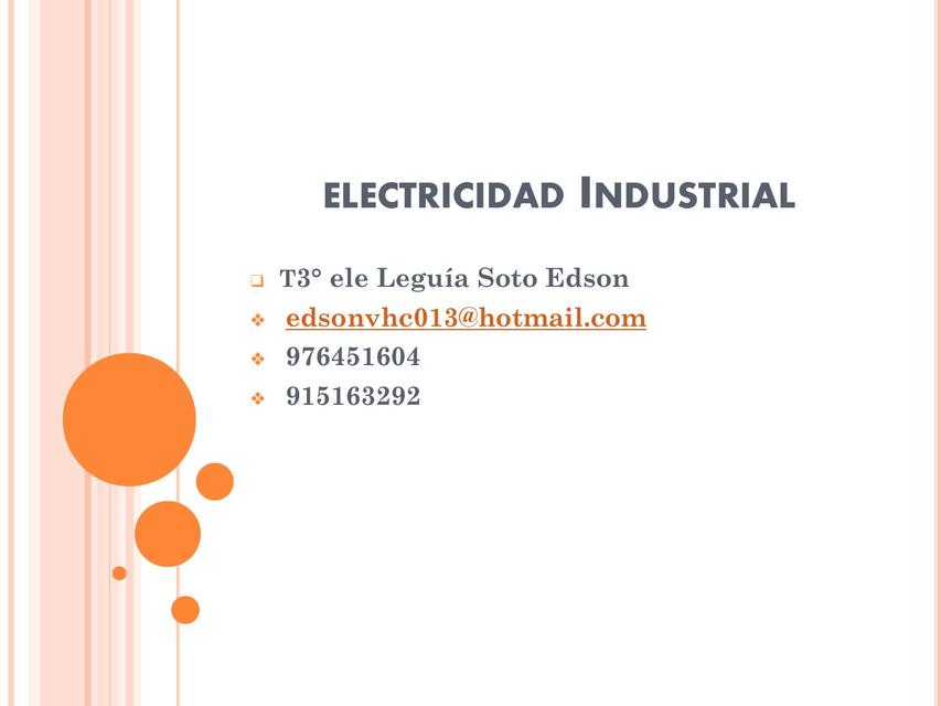 Electricidad Industrial I 