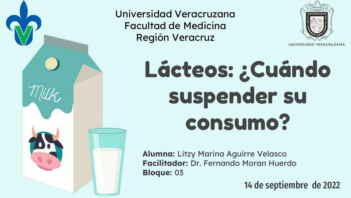 Lácteos ¿Cuándo Suspender su Consumo?