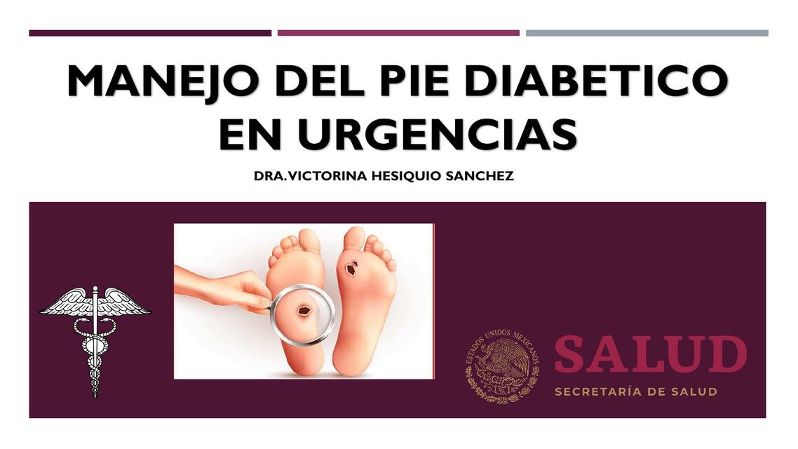 Manejo del pie diabético en urgencias