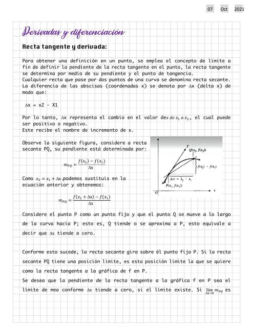 Apuntes cálculo diferencial