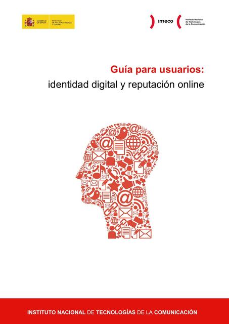 Guía para usuarios Identidad digital y Reputación online INTECO