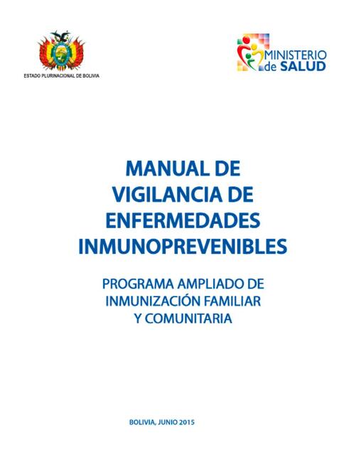 Manual de Vigilancia de Enfermedades Inmunoprevenibles 