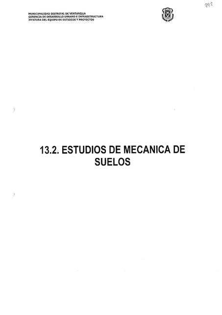 Estudios de mecánica de suelos