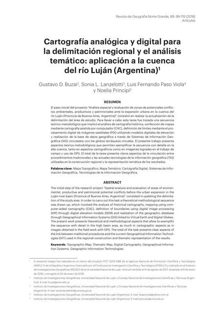 Ejemplo de cartografía analógica y digital