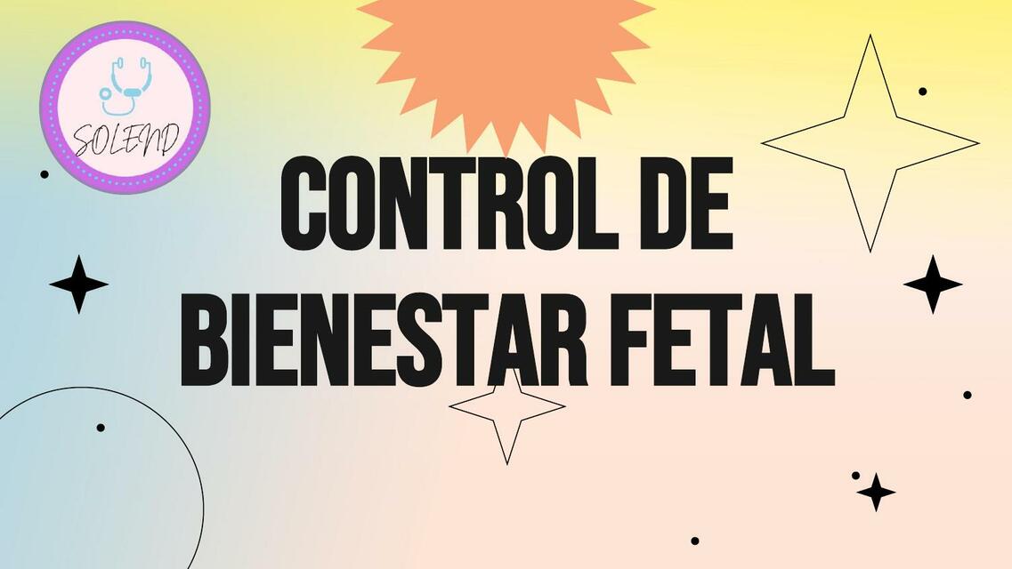 Control de bienestar fetal