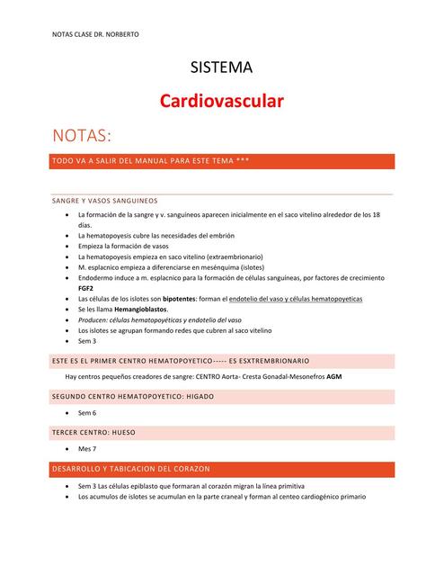 Sistema Cardiovascular 