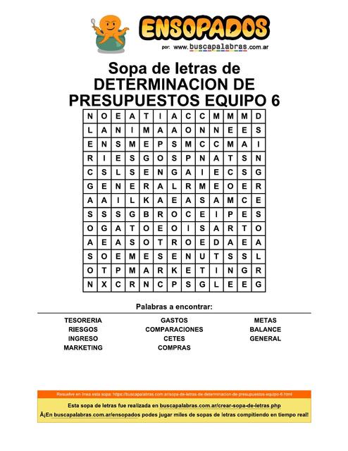 Sopa de letras