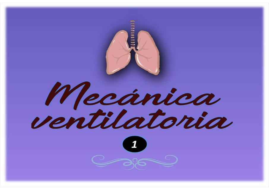 Mecánica ventilatoria