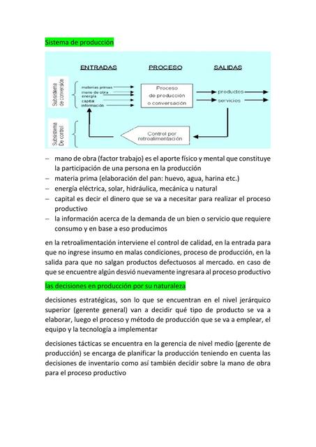 Unidad Tres- Sistema de Producción 