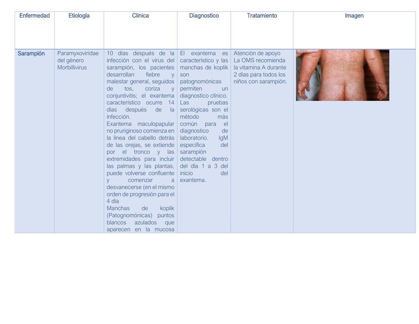 ENFERMEDADES EXANTEMATICAS