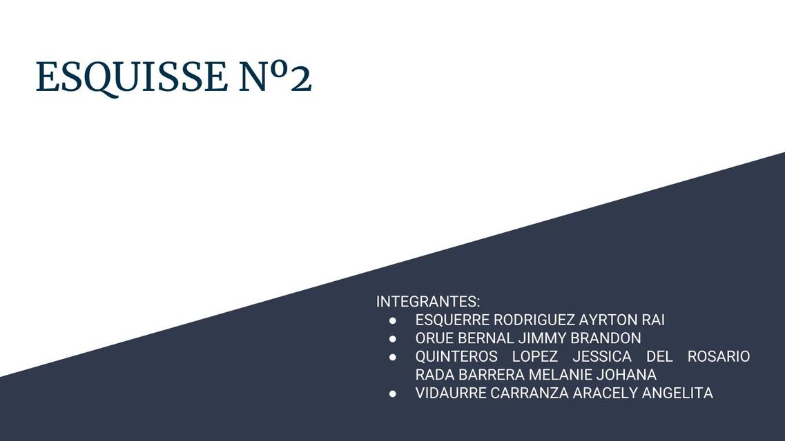 ESQUISSE N2