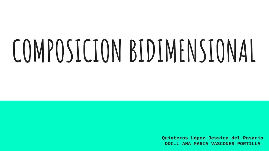 Composicion bidimensional 1