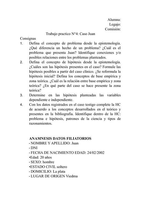 TP1 Caso Juan (Caso Medico)