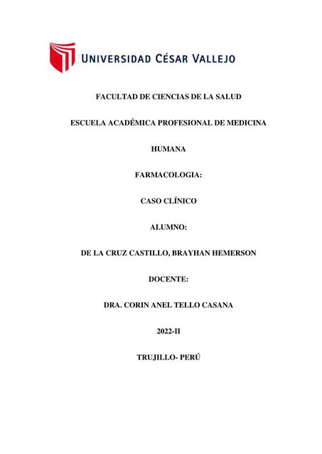 Caso Clínico N02  Mecanismo de Producción de los  Signos  y Síntomas mas Relevantes.  