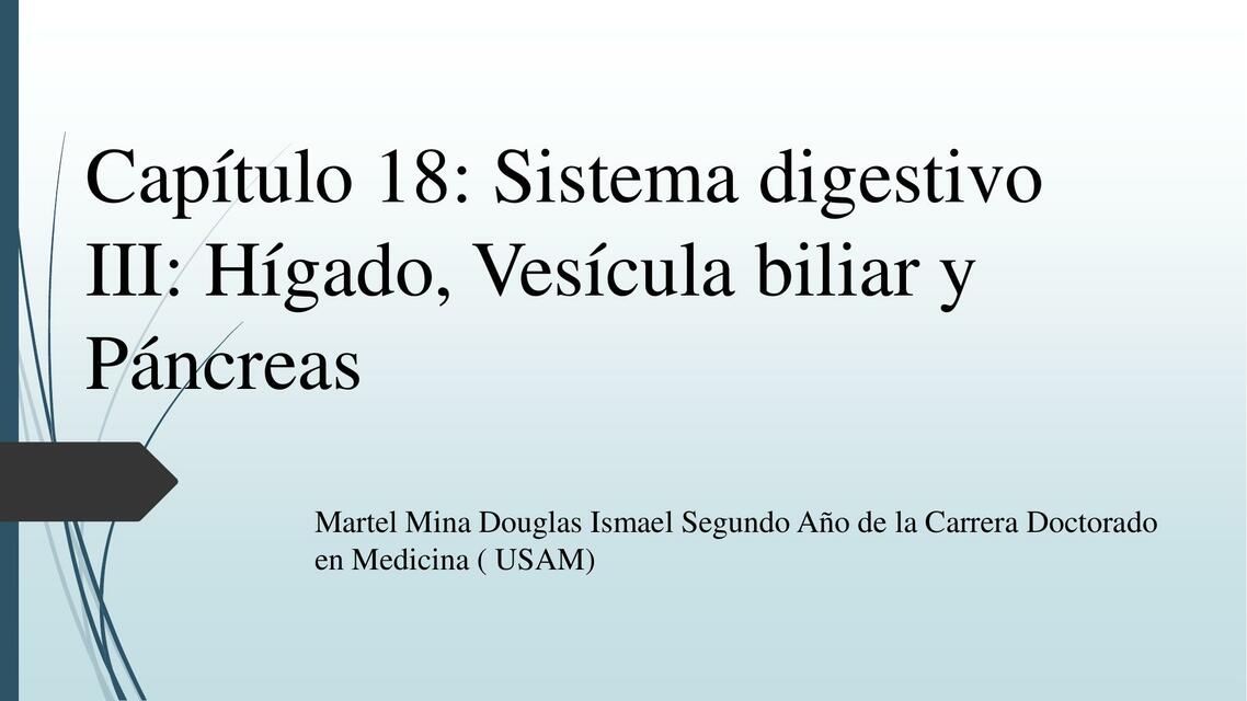 Sistema Digestivo III Hígado Vesícula Biliar y Páncreas 