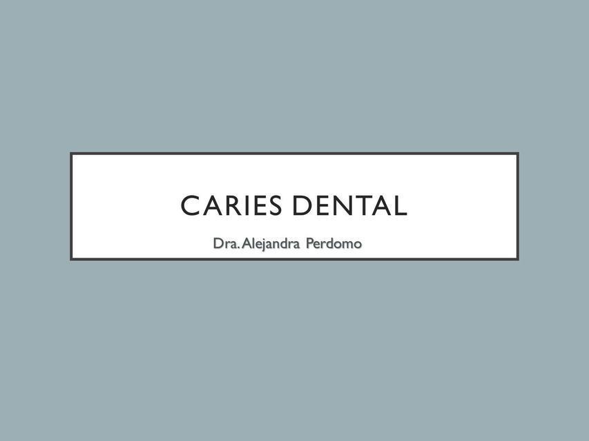 Caries dental 