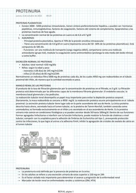 Proteinuria 