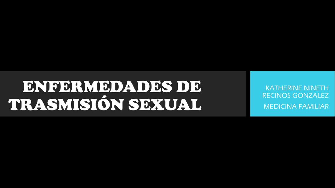 Enfermedades de transmisión sexual