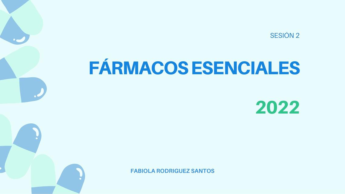 Fármacos esenciales  