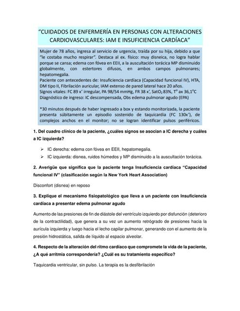 Cuidados de Enfermería en Personas con Alteraciones Cardiovasculares