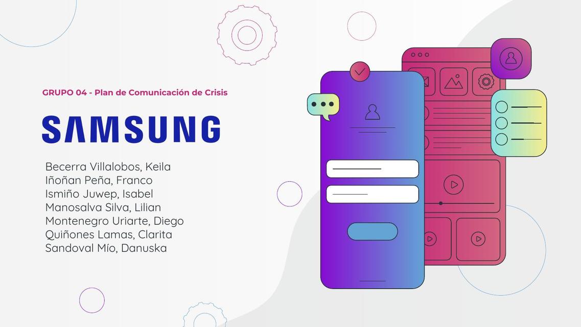 SAMSUNG - Plan de Comunicación de Crisis