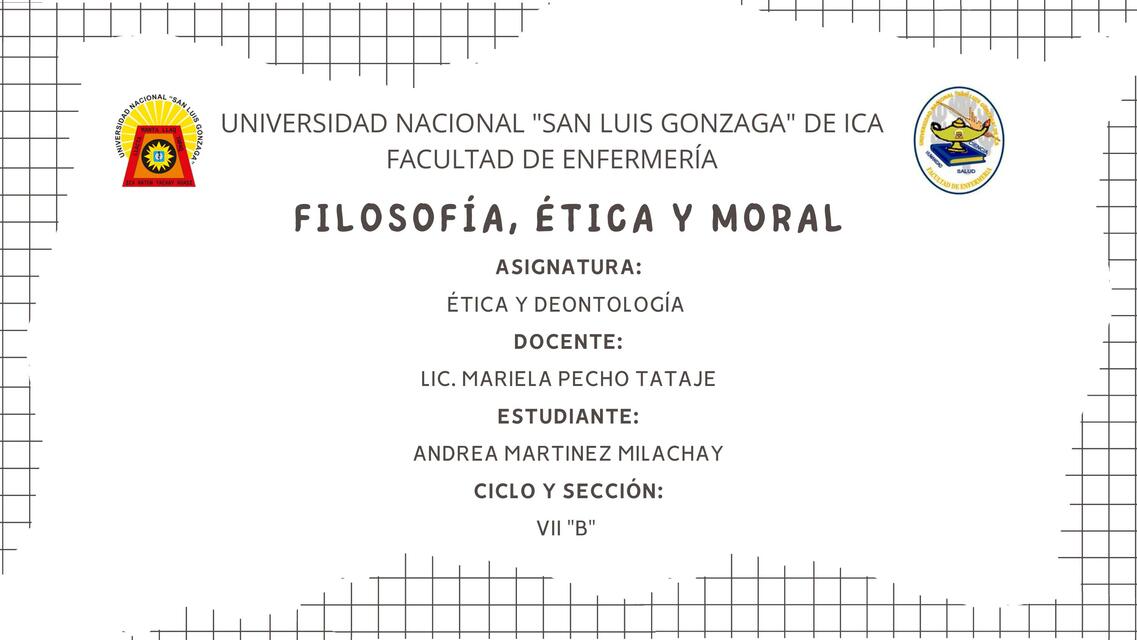 Filosofía, ética y moral