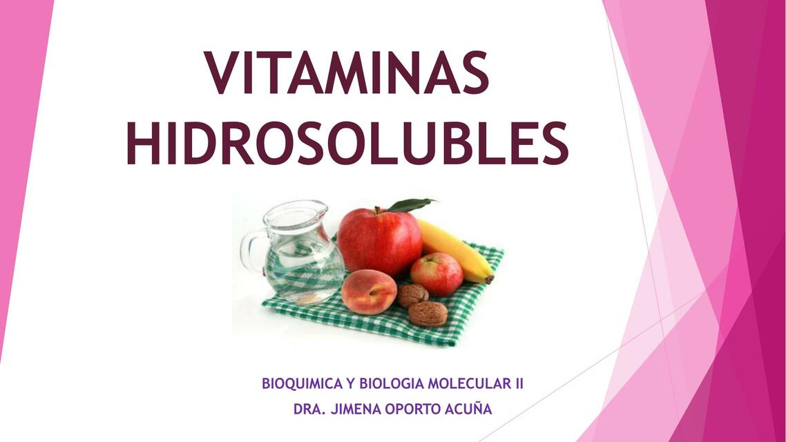 Vitaminas Hidrosolubles 