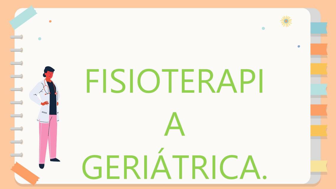 Fisioterapia Geriátrica