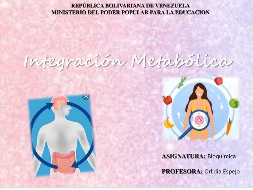 Integración Metabólica