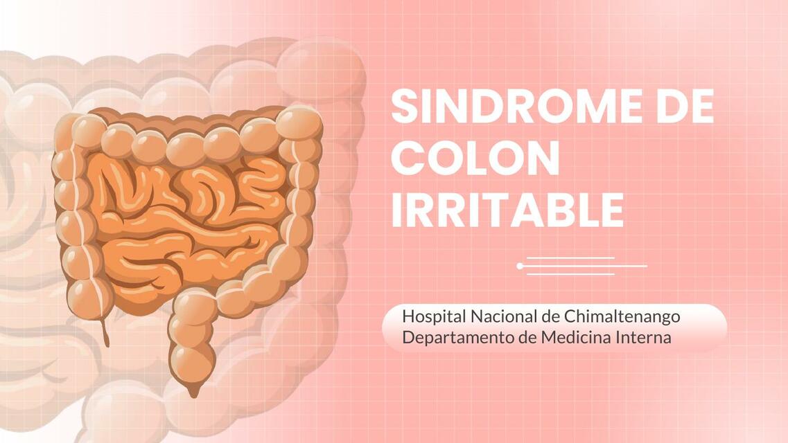 Síndrome de Colon Irritable 