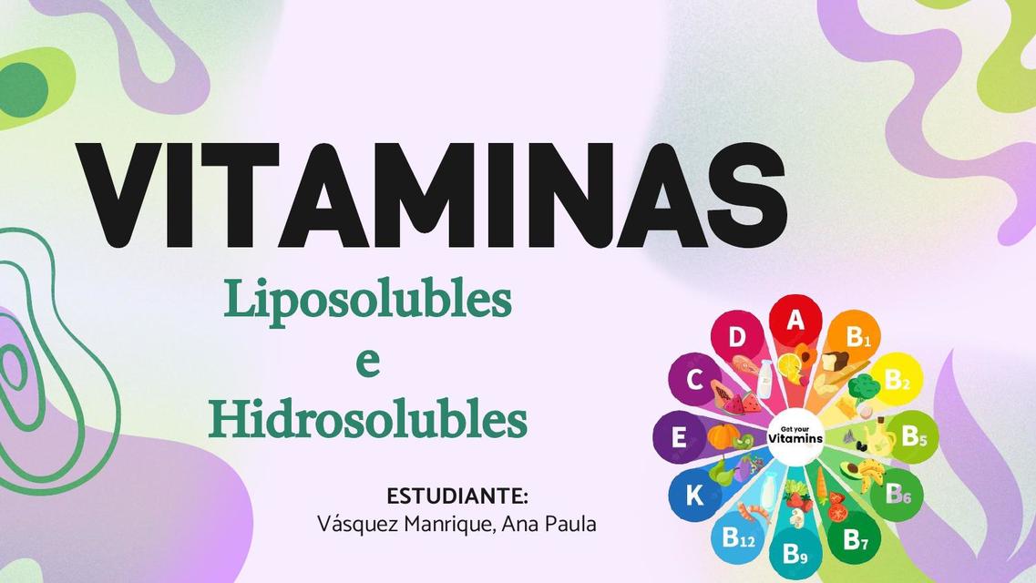 VITAMINAS Y OLIGOELEMENTOS