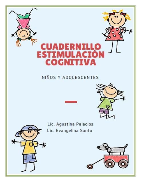 Cuadernillo Estimulación Cognitiva Niños