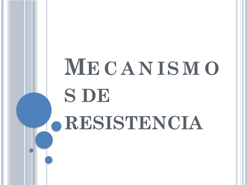 Mecanismo de resistencia Alteracion sitio blanco