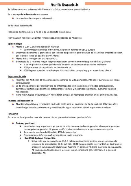 Artritis reumatoide