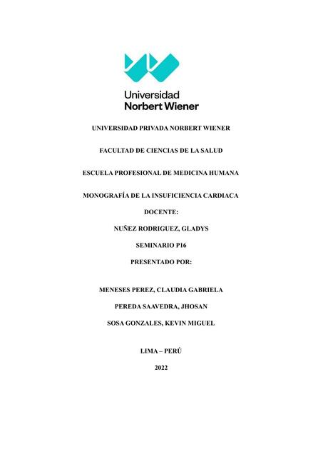 Monografía de la Insuficiencia Cardiaca 