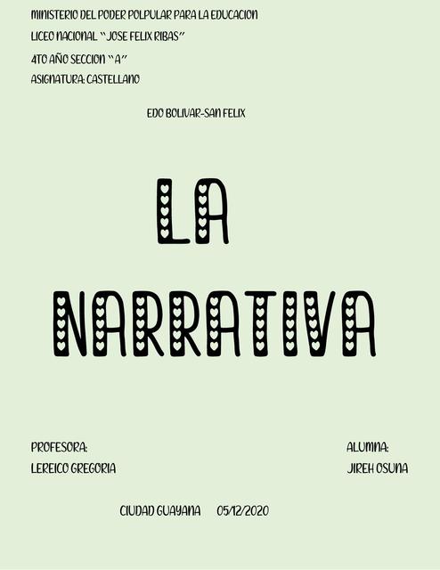 La narrativa