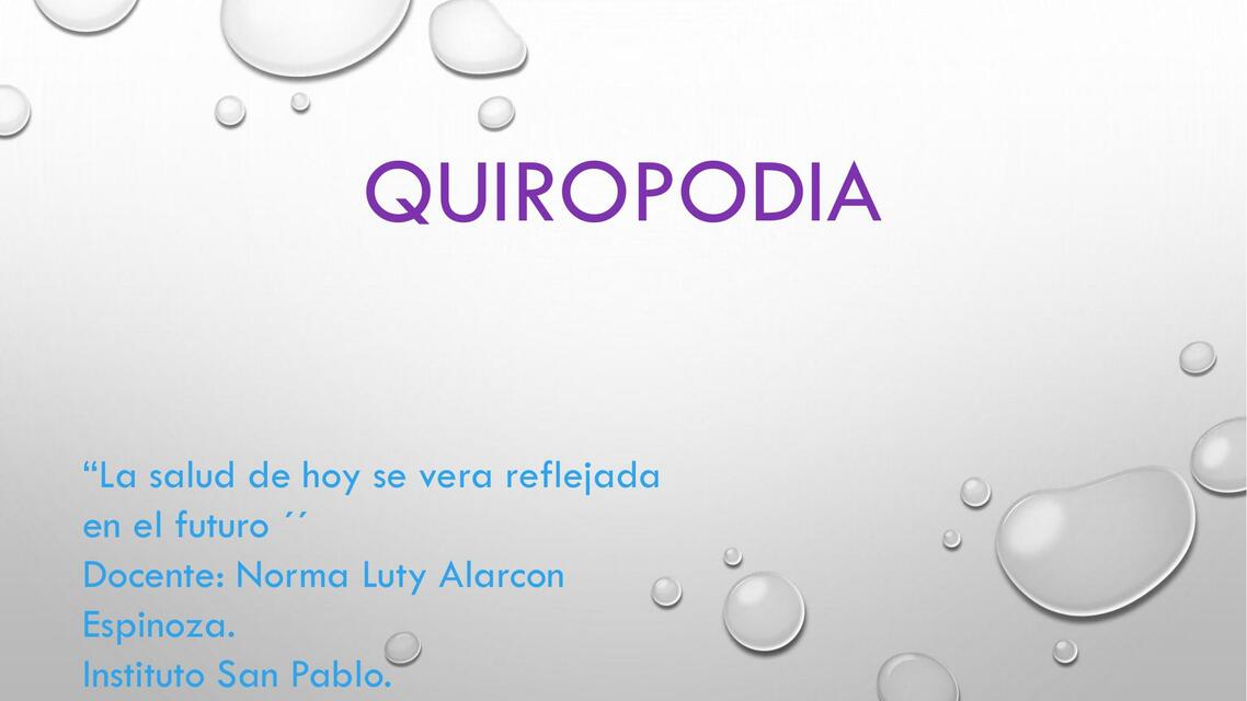 Quiropodia