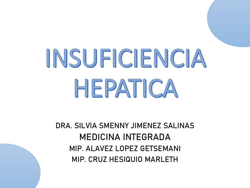 Insuficiencia Hepática 