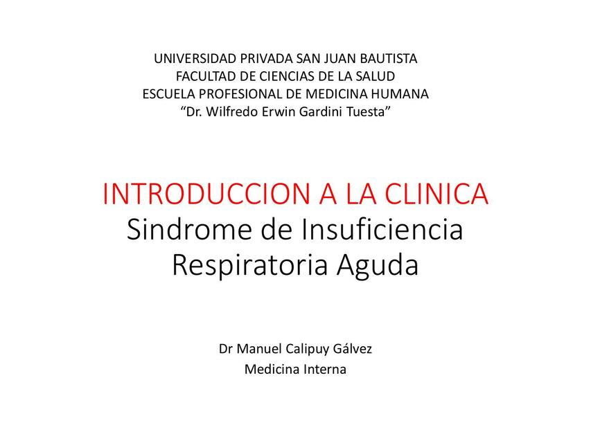 Síndrome insuficiencia respiratoria aguda