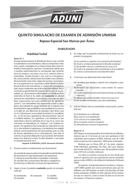 Examen Sim Ex Adm UNMSM 3