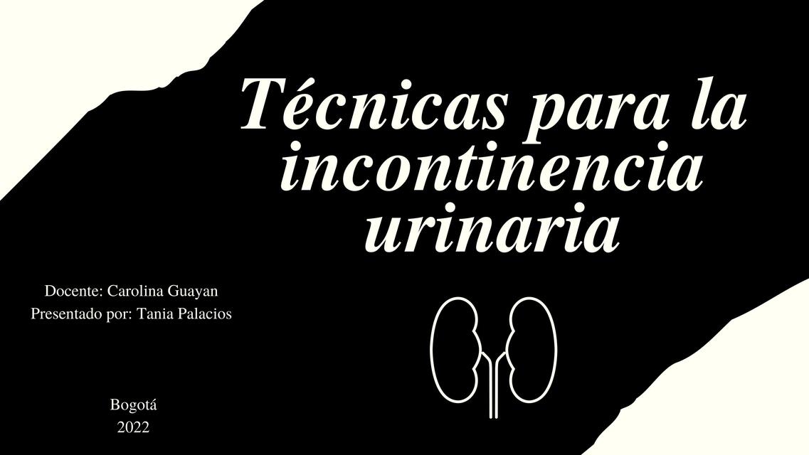 Incontinencia urinaria