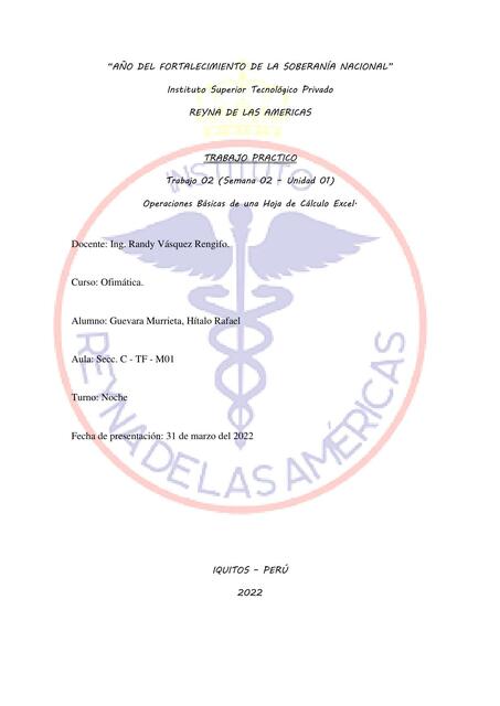 Operaciones básicas de una hoja de calculo Excel