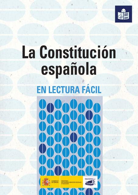 La Constitucion Espanola en Lectura Facil