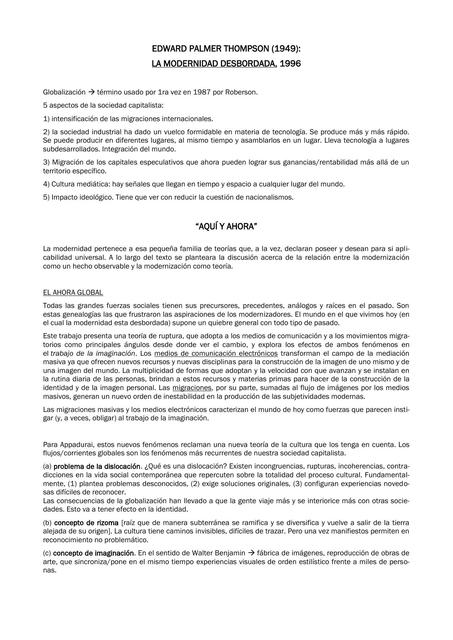 La Modernidad Desbordada Todo De Comunicación Social Uba Udocz