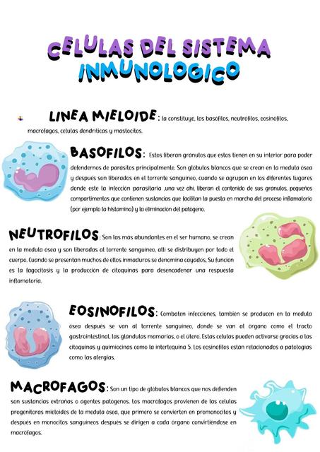 Celulas del sistema inmune 