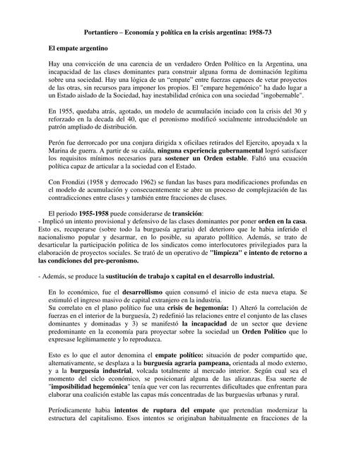 Economía y política en la crisis argentina: 1958-73 | Todo de ...