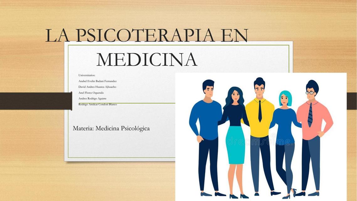 Psicoterapia en medicina